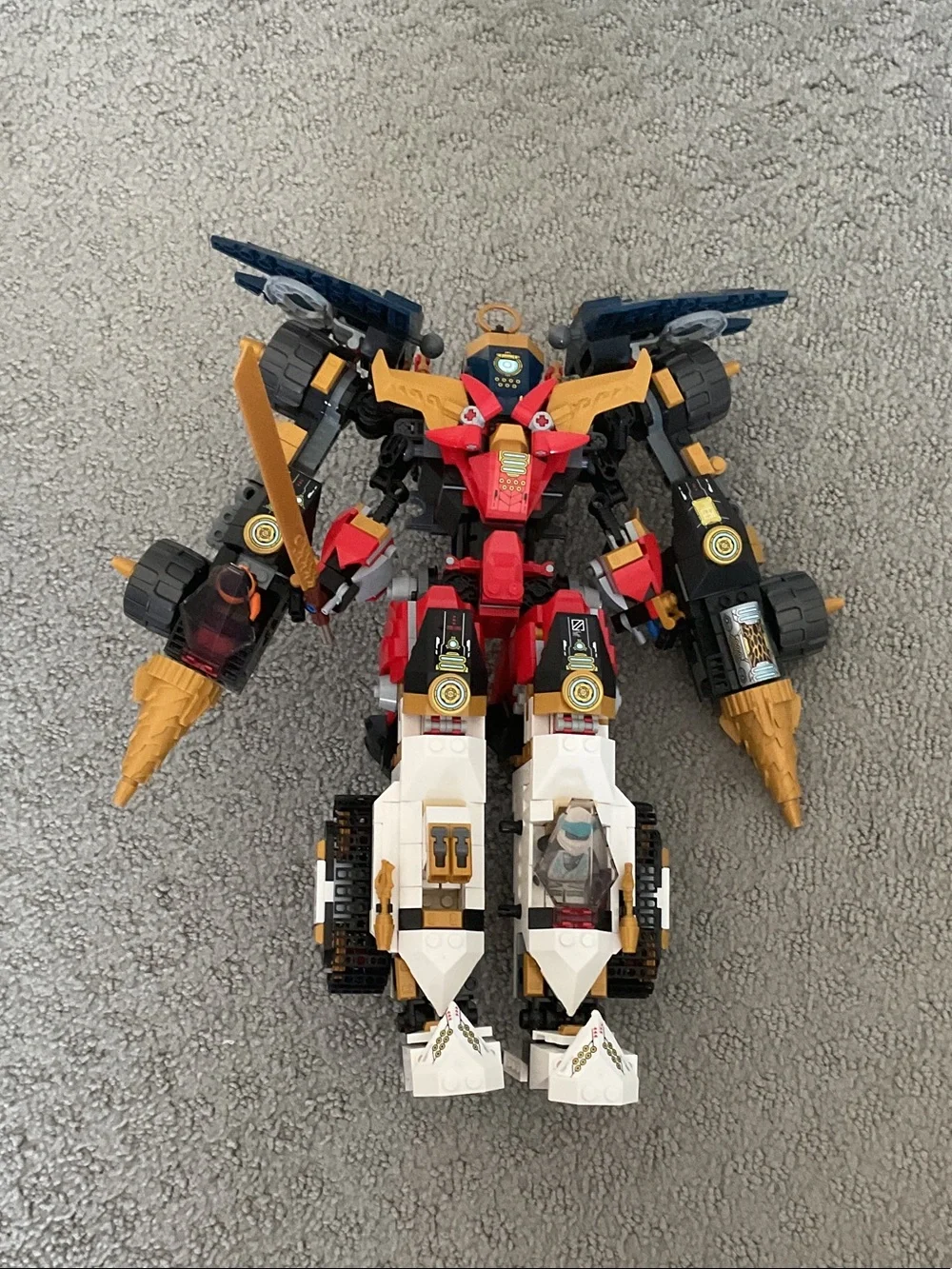 Lego Ninjago Red, White, Black & Gold Mech